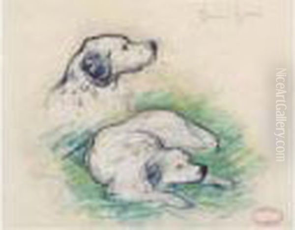 Etude De Chiens - view 1