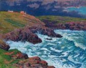 L'orage, Cote Du Finistere by Henri Moret