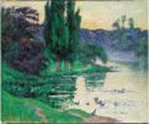 La Mare Aux Canards, Circa 1910 by Henri Moret