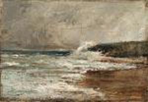 A Crashing Wave by Henri Moret