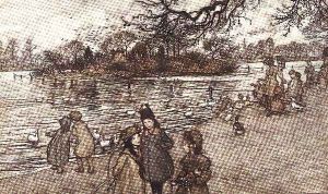 The island on which all the birds are born from Peter Pan in Kensington Gardens by J.M. Barrie, 1906