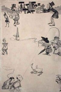 Tit for Tat, illustration from Cassells Magazine, published 1902 by Arthur Rackham