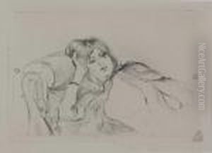 Jeune Femme Au Repos by Berthe Morisot