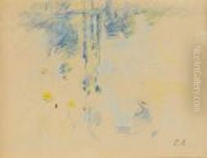 Mezy, Bords De Seine by Berthe Morisot