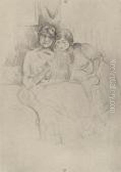 Berthe Morisot Dessinant - view 1