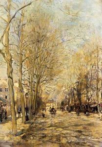 A Boulevard by Jean-Francois Raffaelli