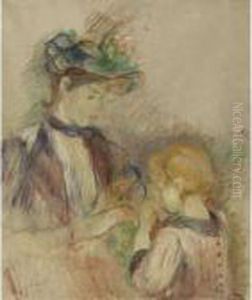 Jeune Femme Et Enfant, Avenue Du Bois