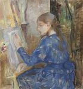 Jeune Fille Ecrivant