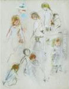 Etude De Fillette by Berthe Morisot