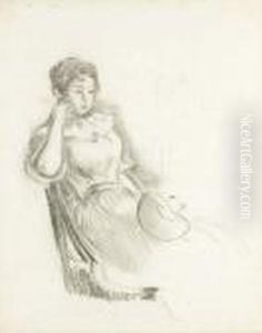 Femme Couchee by Berthe Morisot