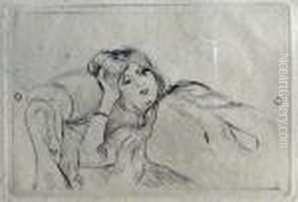 Jeune Fille Au Repose by Berthe Morisot