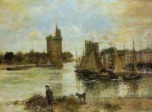 The Port Of La Rochelle In Autumn by Jean-Francois Raffaelli