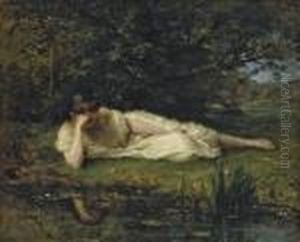 Etude Au Bord De L'eau by Berthe Morisot