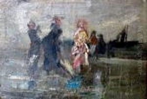 Figures On The Shore by Berthe Morisot