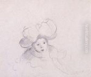 Modele Au Chapeau (child With Large Hat) by Berthe Morisot