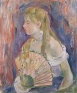 Jeune Fille A L'eventail by Berthe Morisot