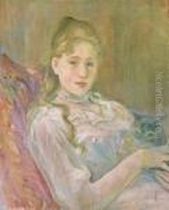 La Jeune Fille Au Chat by Berthe Morisot