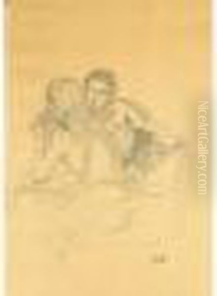 Portrait De Julie Manet Et Paule Robillard - view 1