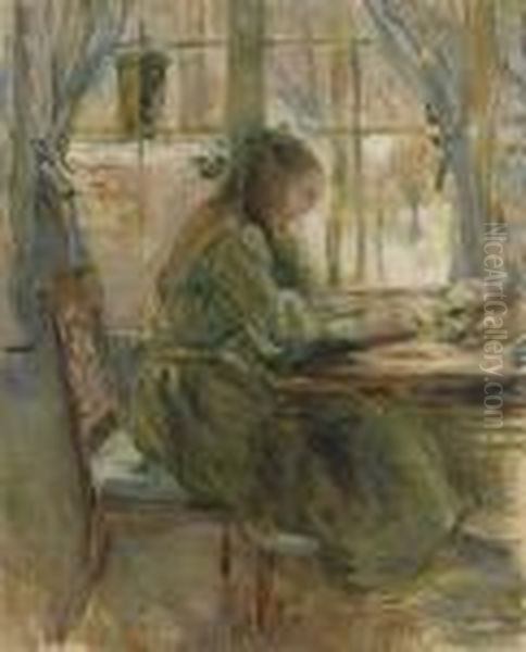 Jeune Fille Ecrivant - view 1