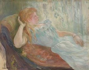 Jeune Fille Etendue by Berthe Morisot
