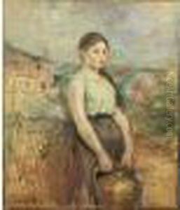 Femme A La Cruche by Berthe Morisot