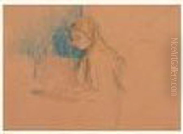 Etude Pour Jeune Fille Dessinant - view 1