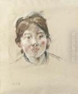 Portrait De Mlle Labillois by Berthe Morisot