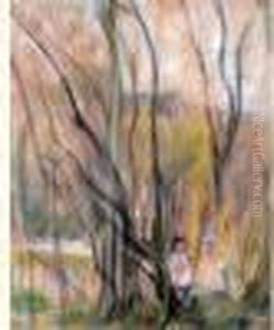 Dans Les Bois De Maurecourt by Berthe Morisot