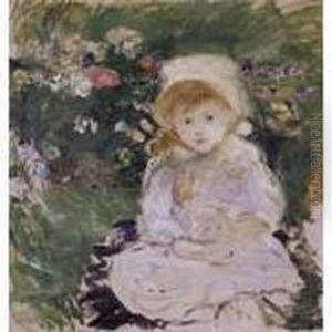 Fillette A La Poupee by Berthe Morisot