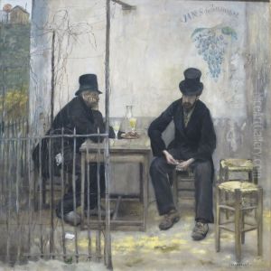 The Absinthe Drinkers by Jean-Francois Raffaelli