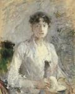Jeune Femme En Mauve by Berthe Morisot