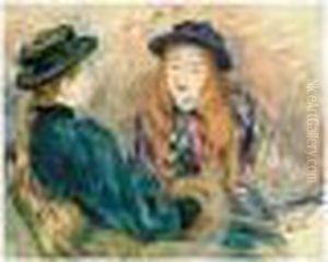Conversation by Berthe Morisot