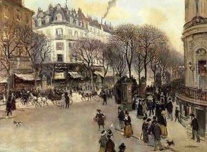 Boulevard Des Italiens by Jean-Francois Raffaelli