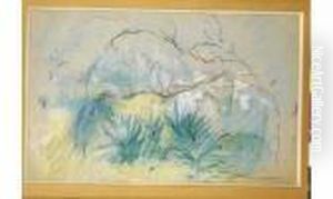 Le Jardin A Cimiez by Berthe Morisot