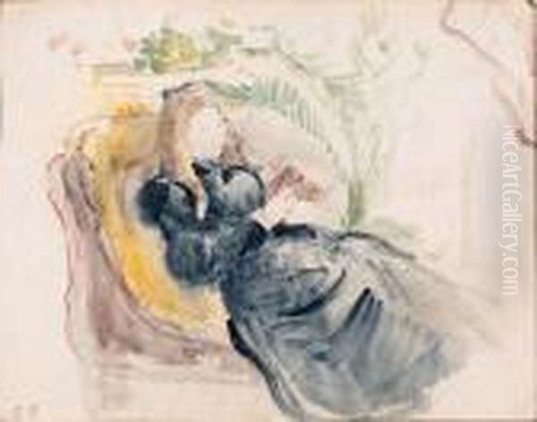 Julie Manet, La Lecture Sur Chaise Longue - view 1