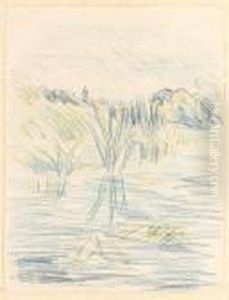 Etude De Paysage by Berthe Morisot