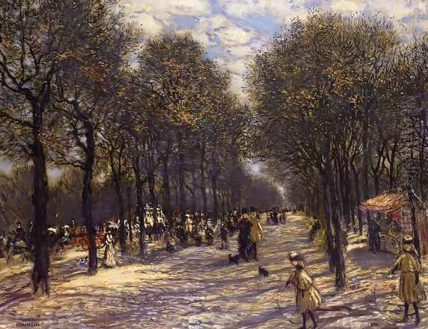 Lane Of Trees On The Champs Elysees - view 1