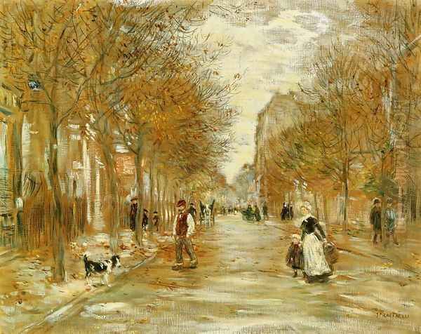 Boulevard in Asnieres - view 1