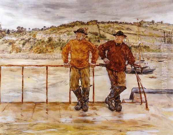 Fishermen at Jersey - view 1