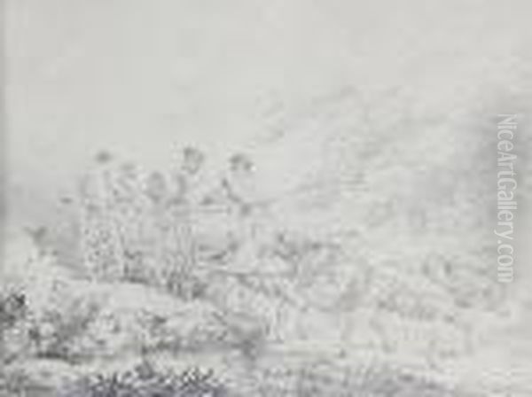Figures In A Horse Drawn Cart - view 1