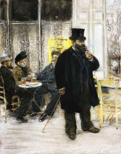 Bohemians at the Cafe by Jean-Francois Raffaelli