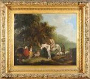 The Wayside Encampment by George Morland