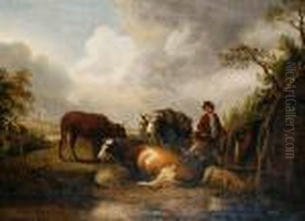 A Farmyard Scene - view 1