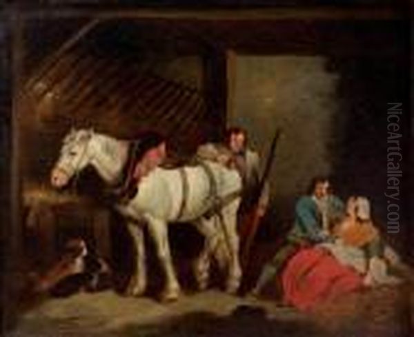 Scene Galante Dans Une Ecurie - view 1
