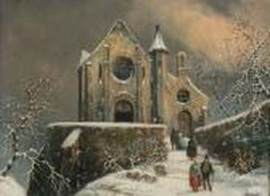 Winter Church Scene