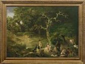 Zigeunerlager Am Waldrand by George Morland