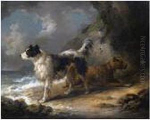 Dogs On The Coast by George Morland