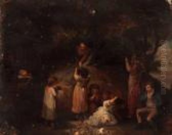 Children In A Woodland - view 1