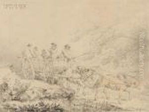 Traveling On A Country Road by George Morland