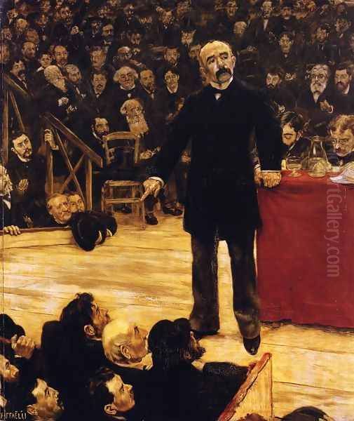 Georges Clemenceau Giving A Speech At The Cirque Fernando - view 1